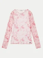 Bluzki damskie - Guess Bluzka J5RP03 KCLZ0 Różowy Regular Fit - miniaturka - grafika 1