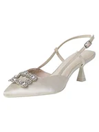 Czółenka - Tamaris Damskie czółenka typu sling-1-29602-20, Pearl, 37 eu - miniaturka - grafika 1