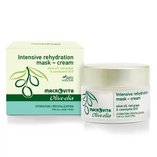 MACROVITA OLIVE-ELIA maska-krem intensywnie nawilżająca z bio-składnikami wszystkie rodzaje cery 50ml - Maseczki do twarzy - miniaturka - grafika 1
