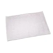 Dywaniki łazienkowe - Dywanik łazienkowy Greek Key 50 x 70 cm biały - miniaturka - grafika 1