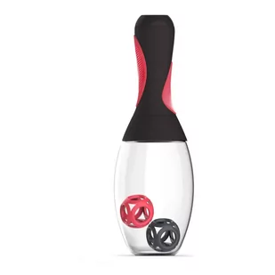 ASOBU Shaker do odżywek ASOBU Samba Shaker, grafitowo-czerwony, 600 ml - Shakery i bidony sportowe - miniaturka - grafika 2