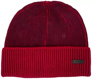 BOSS czapka męska lupini, Dark Red604, jeden rozmiar - Czapki męskie - miniaturka - grafika 1