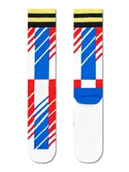 Skarpetki męskie - Happy Socks Skarpety "Scattered stripe" w kolorze biało-niebieskim - miniaturka - grafika 1