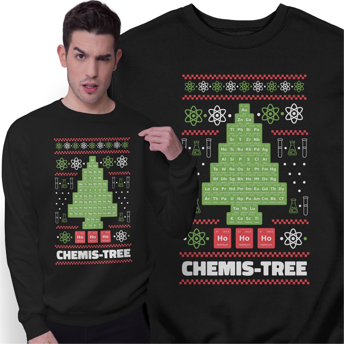 Świąteczna Bluza Prezent na Święta dla Chemika Chemia Świąteczny Sweter