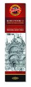 Kredki, ołówki, pastele i pisaki - Koh-I-Noor zestaw ołówków grafitowy 6B, 12 sztuk - miniaturka - grafika 1