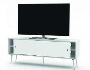 Sonorous Drewniana szafka rtv RETRO RTRA-140-VIC-WHT szerokość 140 cm RTRA-140-VIC-WHT - Szafki RTV - miniaturka - grafika 2