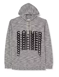 s.Oliver Big Size Bluza męska z długim rękawem, biała, 5XL, biały, 5XL - Bluzy męskie - miniaturka - grafika 1