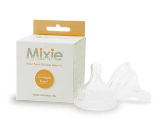 Mixie, Smoczki do butelki, Etap 2, 2 szt. - Smoczki do butelek - miniaturka - grafika 1