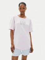 Koszulki i topy damskie - Gap T-Shirt 627139-02 Fioletowy Loose Fit - miniaturka - grafika 1