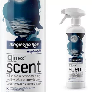 Clinex Odświeżacz powietrza Scent Magiczna Noc 500ml skoncentrowany ODP.009 - Odświeżacze powietrza - miniaturka - grafika 1