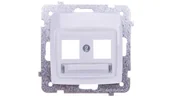 Klawisze i ramki - Ospel Obudowa gniazda komputerowego podwójnego / KARO / BIAŁY GPK-2S/p/00 - miniaturka - grafika 1
