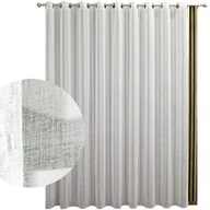 Firany - Firanka batyst gotowa na przelotkach z ołowianką 145x250 cm biała - miniaturka - grafika 1