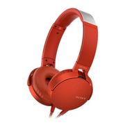 Słuchawki - Sony MDR-XB550APR Czerwone - miniaturka - grafika 1