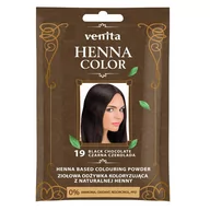 Kosmetyki do stylizacji włosów - Venita Henna Color henna w proszku do farbowania włosów 19 Czarna Czekolada VEN-HEN-19C - miniaturka - grafika 1