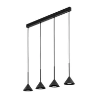 Lampy sufitowe - Cono lampa wisząca 4xGU10 czarna 10305 - miniaturka - grafika 1
