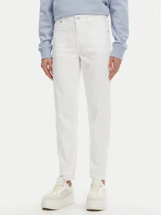 Calvin Klein Jeansy K20K208261 Biały Slim Fit - Spodnie damskie - miniaturka - grafika 1