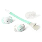 Smoczki uspokajające - BabyOno BabyOno Smoczek symetryczny silikonowy kotek 2szt 3-6m | szybka | szeroki wybór smoczków uspokajających 1224/01 - miniaturka - grafika 1