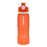 Shakery i bidony sportowe - Safe4sport Składana butelka silikonowa 750 ml duża pomarańczowa - miniaturka - grafika 1