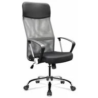 Fotele i krzesła biurowe - Majowo.pl ERGONOMICZNY FOTEL OBROTOWY - SZARO-CZARNY LINCOLN SZARO-CZARNY - miniaturka - grafika 1