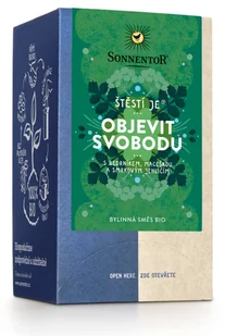 Sonnentor - Szczęście to odkrywanie wolności, herbata w torebkach, ekologiczna, 18 szt. - Herbata - miniaturka - grafika 1