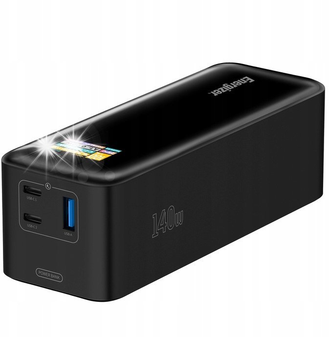 Energizer Powerbank Energizer 27000mAh 140W PD 2x USB-C 1x USB-A XP27000PD