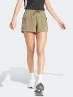 Spodenki damskie - adidas Szorty dresowe w kolorze khaki - miniaturka - grafika 1