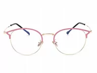 Dodatki do strojów karnawałowych - Okulary Zerówki DAMSKIE KOCIE oczy z Antyrefleksem - miniaturka - grafika 1