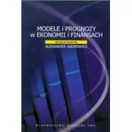 Podręczniki dla szkół wyższych - Wydawnictwo Naukowe PWN Modele i prognozy w ekonomii i finansach - Wydawnictwo Naukowe PWN - miniaturka - grafika 1