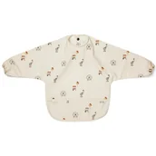 Śliniaki i fartuszki - Nuuroo - Śliniak Fartuszkowy Wodoodporny Z Kieszonką Luna Creme Cirus - miniaturka - grafika 1