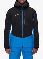 Kurtki męskie - Kurtka z membraną Mammut Taiss Pro HS Hooded Jacket - glacier blue/black - miniaturka - grafika 1