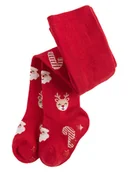 Rajstopy dziecięce - COOL CLUB Rajstopy w kolorze czerwono-białym - miniaturka - grafika 1