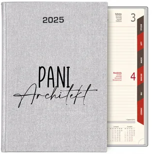 KALENDARZ TERMINARZ SREBRNY B5 2025 PREZENT DLA PANI ARCHITEKT ORGANIZER WZ - Notesy i bloczki - miniaturka - grafika 1