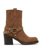 Botki damskie - Aldo Botki Albai 13848387 Brązowy - miniaturka - grafika 1