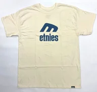 Koszulki męskie - t-shirt ETNIES ICON TEE TAN/BLUE - miniaturka - grafika 1