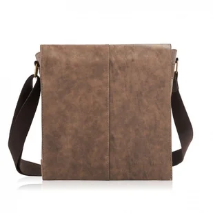 EKSKLUZYWNA TORBA MĘSKA NA RAMIĘ MESSENGER SP-07-BR - Torby męskie - miniaturka - grafika 1