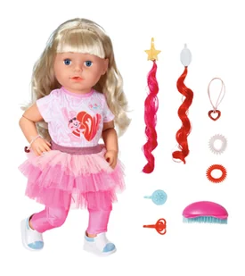Lalka Lala Baby Born Siostrzyczka Blondynka Sister 43Cm - Lalki dla dziewczynek - miniaturka - grafika 1