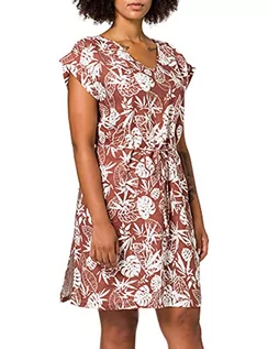 Sukienki - APART Fashion Damska sukienka lniana z nadrukiem, wielokolorowa, 34-46 - grafika 1