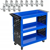 Wózki magazynowe - Szafka Narzędziowa Wózek Warsztatowy 3-Półki Mobilna Na Kółkach 11631 - miniaturka - grafika 1