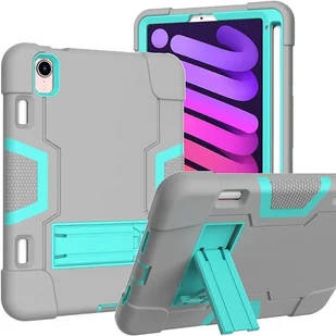Etui Apple iPad Mini 6 8.3 Pancerny Szary Miętowy - Etui do tabletów - miniaturka - grafika 1