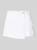 Spodenki damskie - Szorty jeansowe o kroju regular fit w kopertowym stylu model ‘TEXAS’ - miniaturka - grafika 1