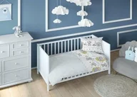Pościel dla dzieci - KARO Pościel bawełniana 160x200 misie niebieska dziecięca zapinana na suwak 2896 B Bawełna Max - miniaturka - grafika 1