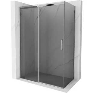 Mexen Omega kabina prysznicowa rozsuwana 150x80 cm, grafit, chrom - Kabiny prysznicowe - miniaturka - grafika 1