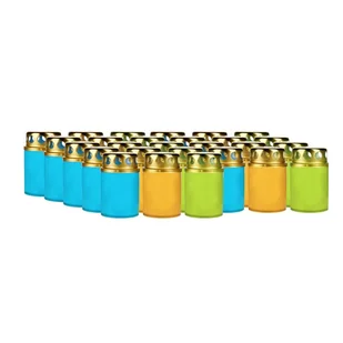 Znicz parafinowy plastikowy BISPOL V1-50 Mix 28szt. - Lampiony i znicze - miniaturka - grafika 1