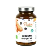 Witaminy i minerały - Suplement diety, KURKUMA + PIPERYNA BIO 240 TABLETEK - BATOM - miniaturka - grafika 1