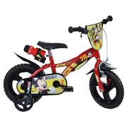 Rowery - Dinobikes Myszka Miki 12 cali Czarno-czerwono-żółty - miniaturka - grafika 1