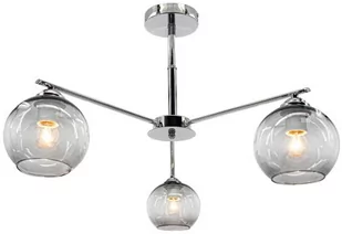 MLAMP LAMPA sufitowa ELM1859/3 8C MLAMP loftowa OPRAWA szklana chrom ELM1859/3 8C - Lampy sufitowe - miniaturka - grafika 1