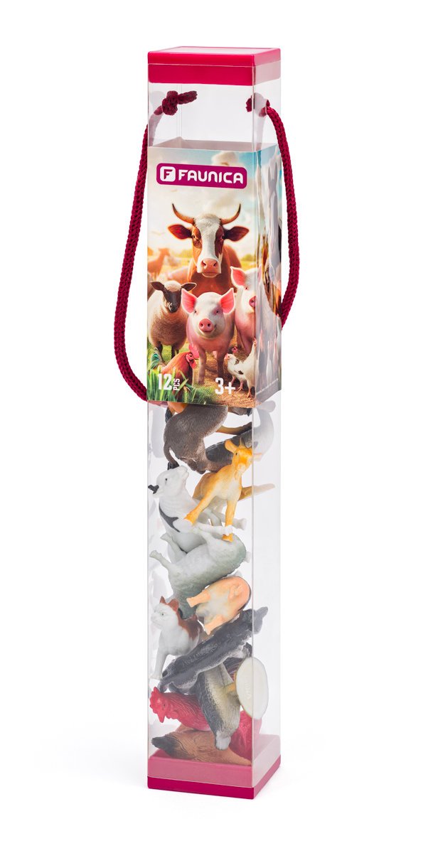 Zwierzęta domowe 12 sztuk 29x4x4 Mix w tubie