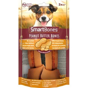 Smartbones SmartBones Peanut Butter Bones Medium 2szt. - przysmaki dla średnich psów, z masłem orzechowym SMB-027217 - Przysmaki dla psów Smartbones SmartBones Peanut Butter Bones Medium 2szt. - przysmaki dla średnich psów, z masłem orzechowym SMB-027217 - Przysmaki dla psów - miniaturka - grafika 1