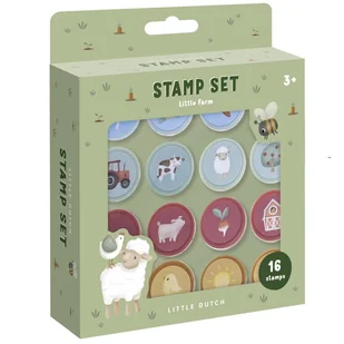 Zestaw pieczątek stempelków Little Farm, Little Dutch - Zabawki kreatywne - miniaturka - grafika 1