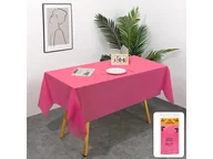 Obrusy i serwetki - Obrus foliowy ciemnoróżowy - 137 x 274 cm - 1 szt. - miniaturka - grafika 1